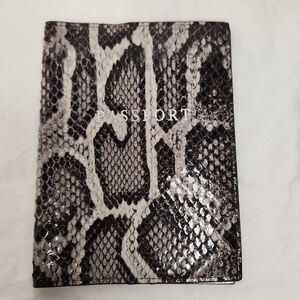 Python Leather Passport Holder